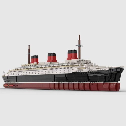 ZITIANYOUBUILD MOC-61595 SS Normandie Large Steamship Fit for 10294 3328 Parts - Bild 1 von 10