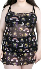 KILLSTAR Plus Size Skeletor Mesh Dress. Size 3XL. Brand new. 80's Cartoon's