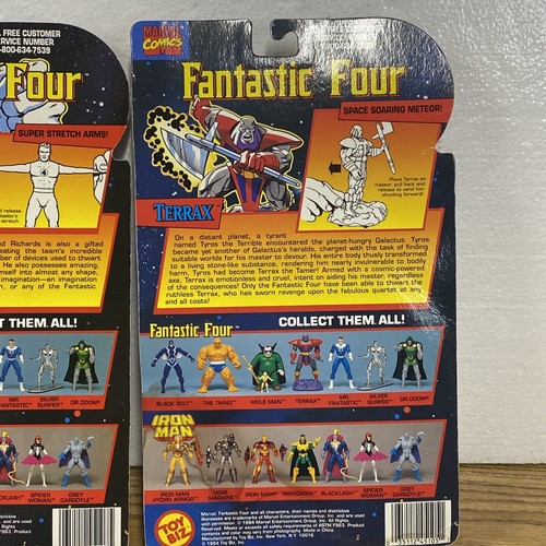 Marvel Mr Fantastic Toy Biz Sue Terrax Fantastic Four 4 Action Figure Comics Lot - Picture 11 of 12