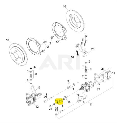NEW Genuine Harley 2009-2013 Trike Parking Brake Actuator Arm 83903-09 - Bild 2 von 4