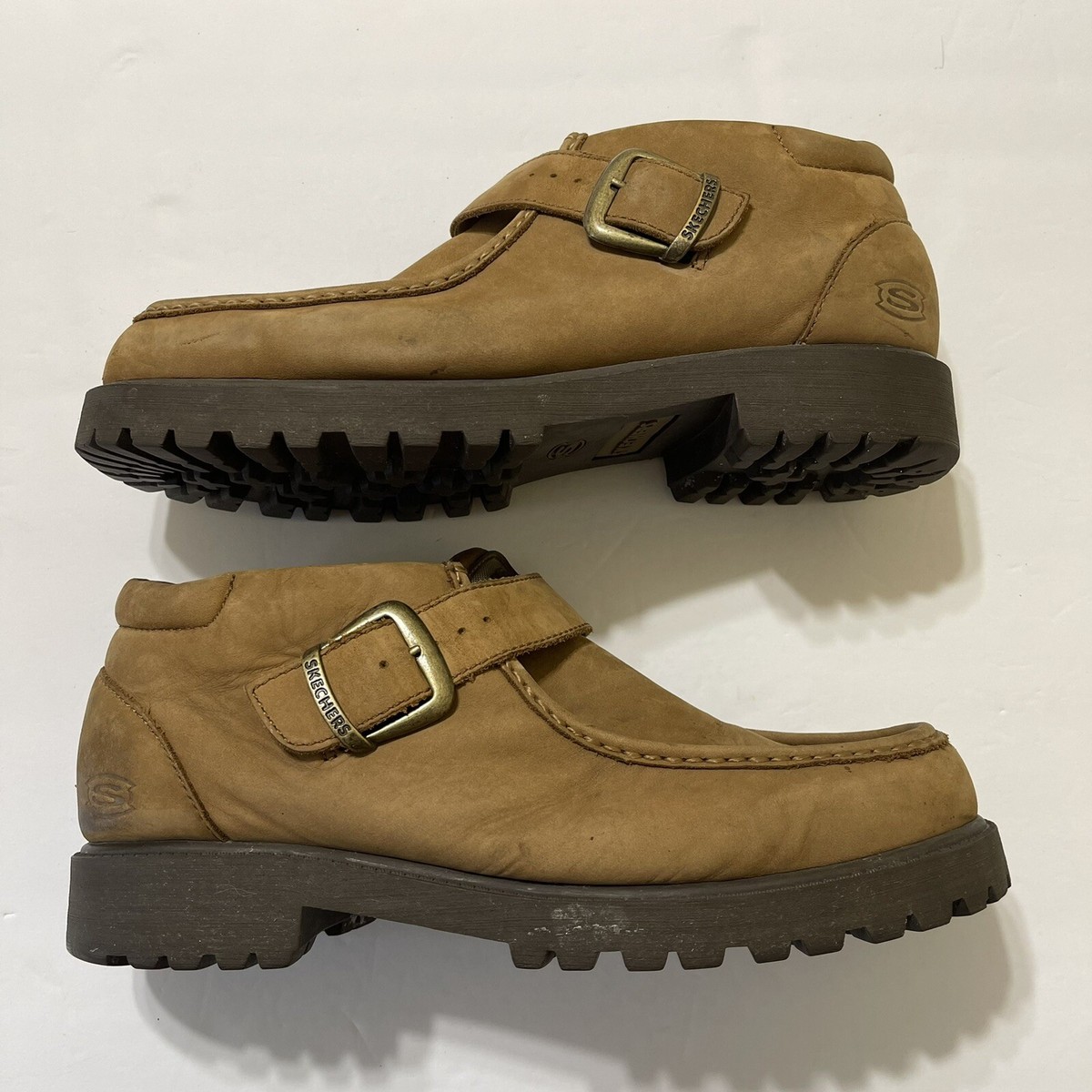 Skechers Mens Regulators Takeover Strap Loafers Wheat Tan 