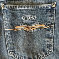 VINTAGE! Gitano High Waist  Baggy Jeans Waist 28" 100% Cotton