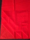 Silk/Satin Shiny Textured Red Fabric 45" x 32"