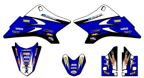2006-2022 TTR 50 VELOCITY Blue Senge Graphics Kit Compatible with Yamaha - Picture 1 of 10