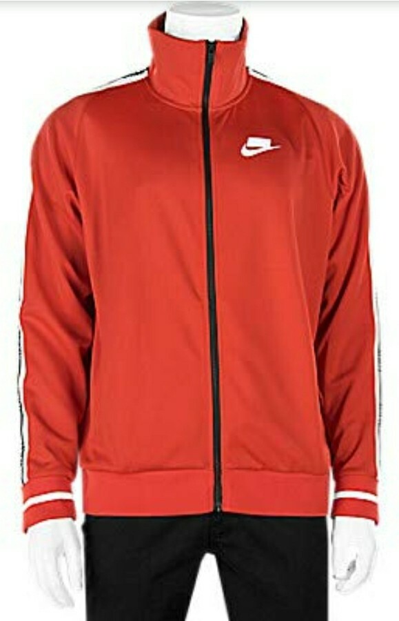 Nike Sportswear NSW Printed Full Zip White Light Crimson