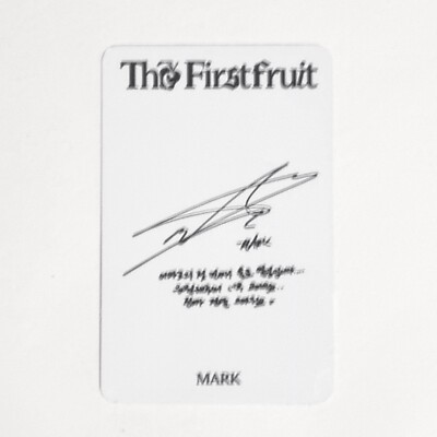 NCT MARK THE FIRSTFRUIT Official Photocard Ktown4u POB Square Flap