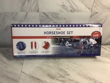 Franklin Sports Horseshoe Game Set Backyard Park Beach Lawn Horse Shoe Kit Toss