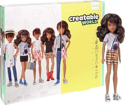 CREATABLE WORLD GGT68 Deluxe Character Kit Customisable Doll, Creative Play for 
