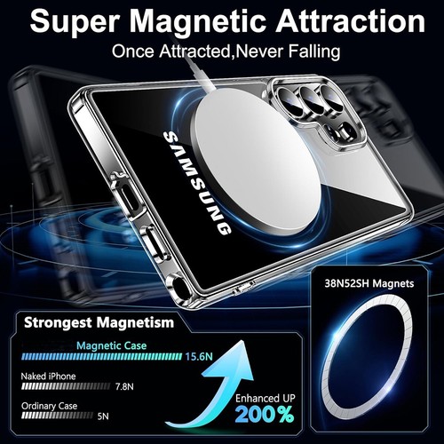 Clear Case For Samsung Galaxy S25 Ultra/S25+ MagSafe Magnetic Shockproof Cover - Picture 19 of 20