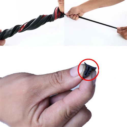Universal 1.6M U Type Car Rubber Sound Seal Strip Dashboard Edges Sealing Strips - Bild 7 von 16