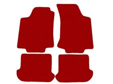 Rot Fußmatten, Autoteppiche für VW Polo III 6N, 6N2 1994-2001, 14xRand