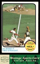 1973 Topps - World Series Game No. 2: A's Make It Two Straight - #204