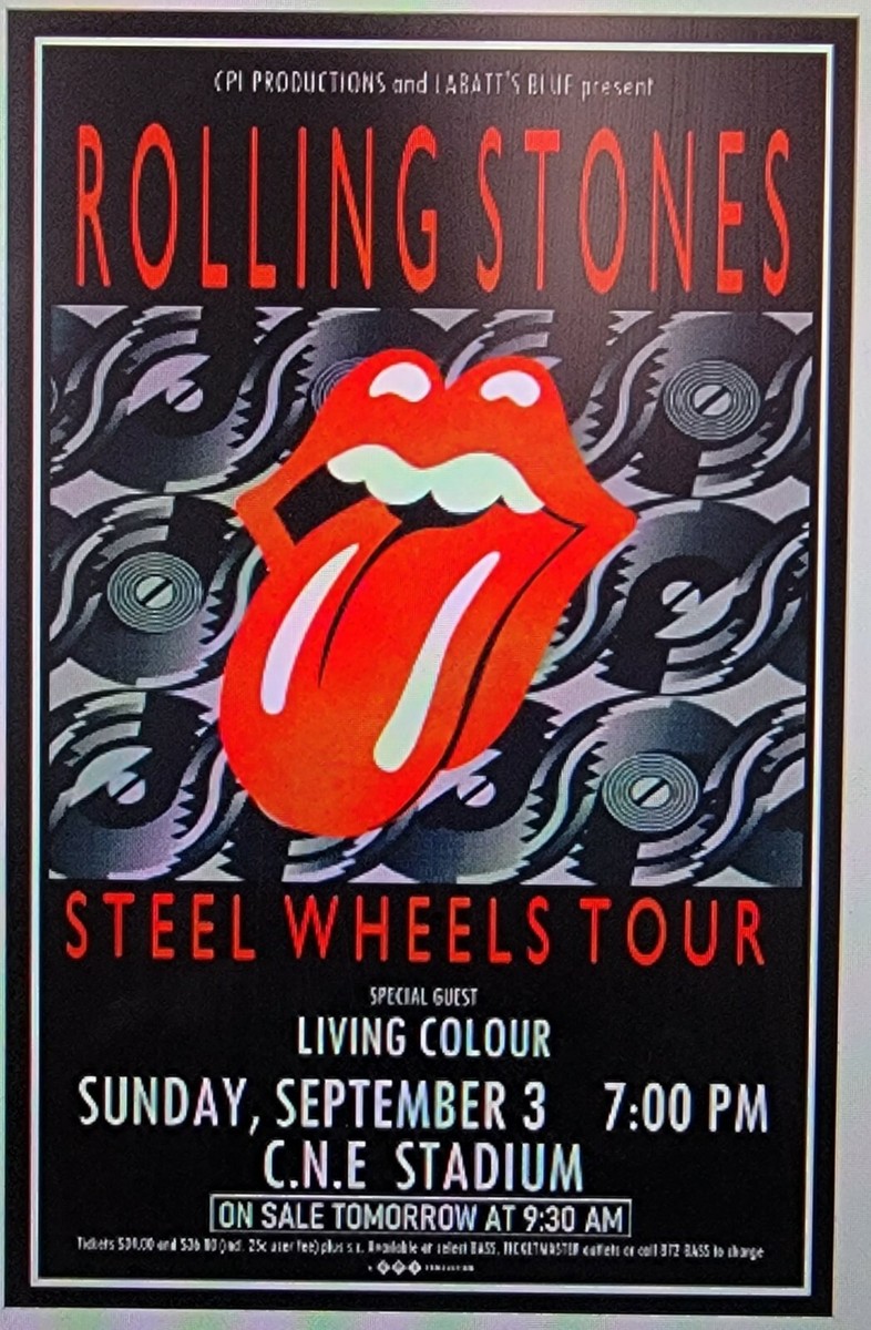 Rolling Stones Steel Wheels Toronto Tour Poster | eBay