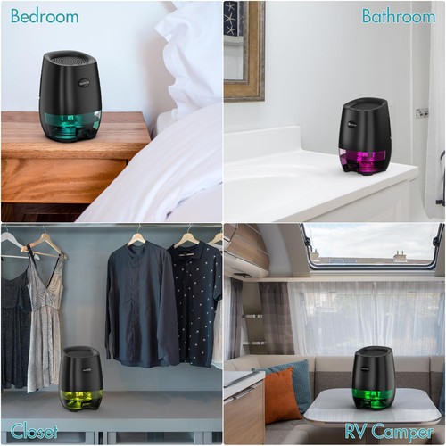 Small Dehumidifier, 35OZ, Ultra Quiet for Home, Bedroom, Bathroom, Mini with ... - Picture 7 of 7