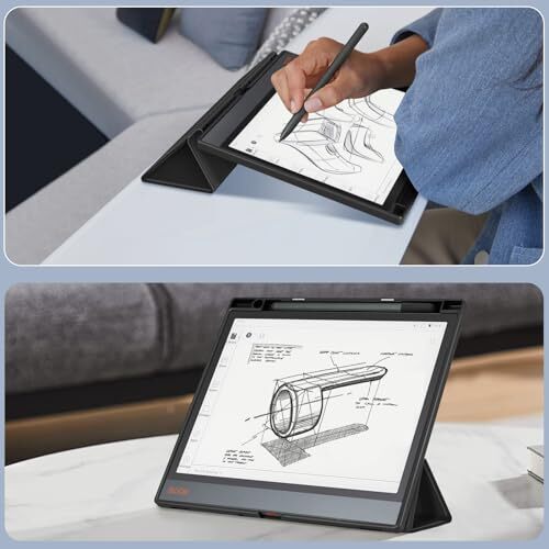  Case for 10.3" Boox Note Air4 C 2024/Boox Note Air3 C/Boox Note Air3 B/W Black - Picture 7 of 7