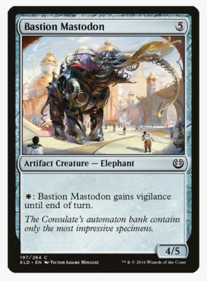 Bastion Mastodon (197)  Kaladesh (KLD) PLAYSET (x4) Magic the Gathering NM/LP