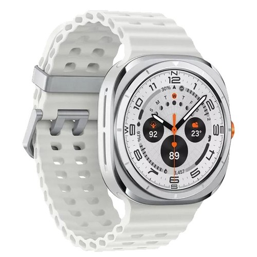 Samsung Galaxy Watch Ultra 4G | Titanium White 47mm Case & White Strap - 1.5" - 第 1/1 張圖片