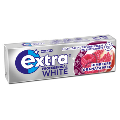 (71,43 /1kg) Wrigley Extra Professional White Himbeere Granatapfel, 14g Packung