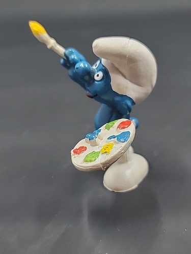 5 Schleich Peyo Smurfs PVC Rare 1978s Emperor Lion Tamer Phone Artist Carnival - Picture 8 of 24