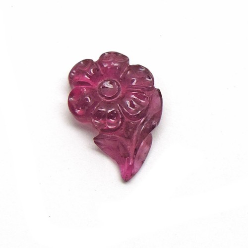 Pink Tourmaline Floral Carving, Tourmaline Floral carving , Healing Gemstone - Picture 11 of 11