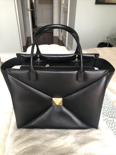 Valentino Large Roman Stud Satchel NWT - Picture 3 of 5