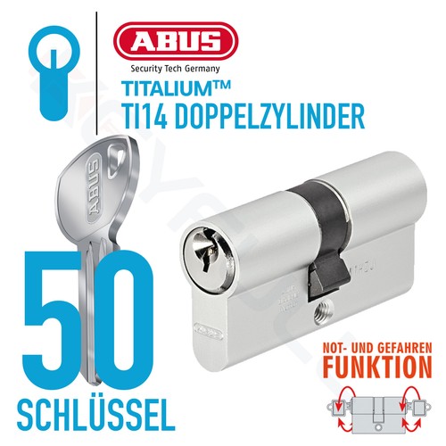 ABUS 40/50 Schließzylinder Türzylinder Doppelzylinder bis 100 Schlüssel - Picture 26 of 33