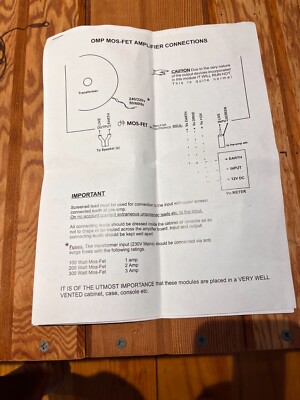 B.K. Electronics 100 W Single Channel MOS-FET Power Amplifier