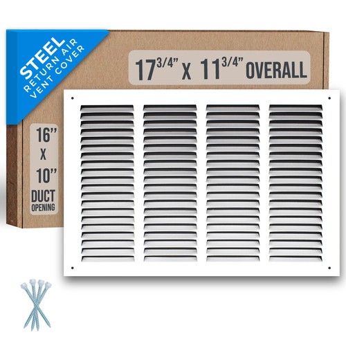 Stahl Rückluftgitter Klimakanalabdeckung Grill weiß - viele Größenoptionen - Bild 103 von 323