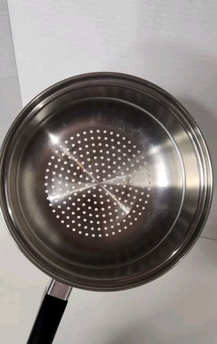 Vintage 8” Saladmaster Stainless Steel Steamer Strainer Insert With Lid USA - Picture 10 of 11