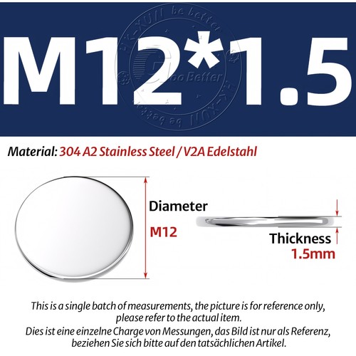1mm - 5mm Thick A2 STAINLESS STEEL Blank DISCS Ø 6mm - 80mm Metal Flat Circle - Picture 48 of 230