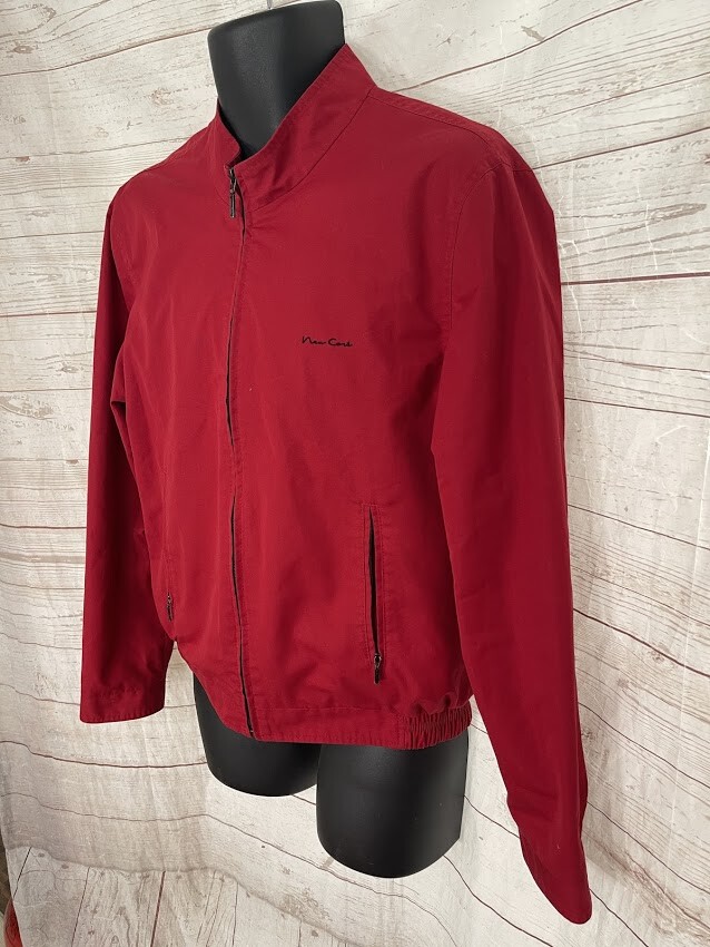 New Cort Men's Full Zip Red Basic Jacket Size 38 - image 3