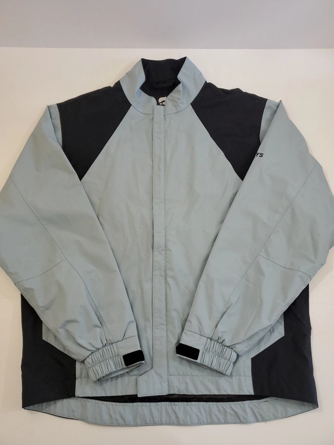 FootJoy Dryjoys Size Medium Light Blue Full Zip Windbreaker Golf Jacket