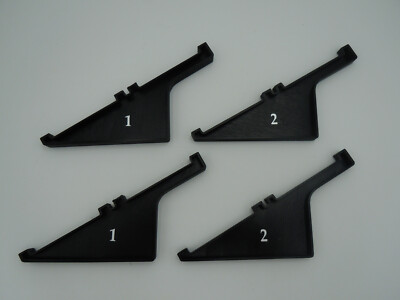 AURORA AFX DAYTONA & MONZA BANKED CURVE SUPPORTS ~ REPRO SET OF 4 ~ FITS TOMY