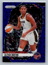 2024 Panini Prizm WNBA #3 Blue Velocity Prizm Aliyah Boston Indiana Fever