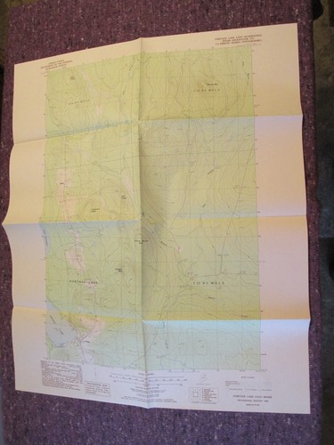 Portage Lake east, Maine 1986 Original Vintage USGS Topo Topographic Survey Map