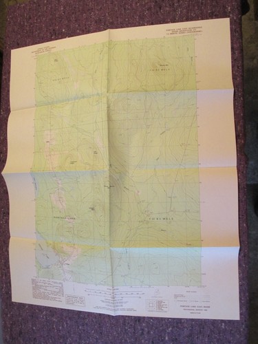 Portage Lake east, Maine 1986 Original Vintage USGS Topo Topographic Survey Map - Picture 1 of 2