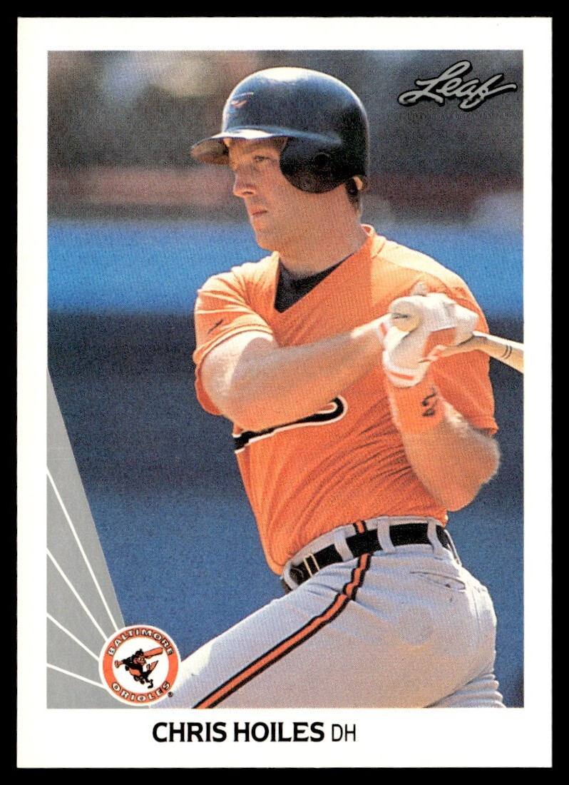 1990 Leaf Chris Hoiles Rookie Baltimore Orioles #513