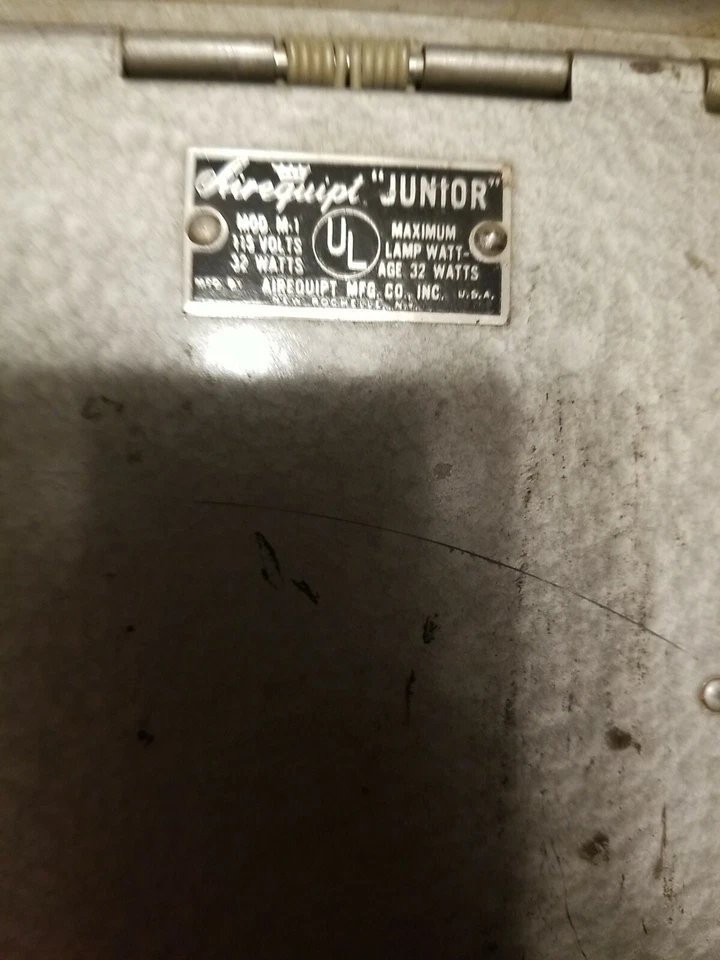 CAJA DE IMPRESIÓN VINTAGE AIREQUIPT PHOTOCRAT, MODELO M1 proyector Foto 2 de 4