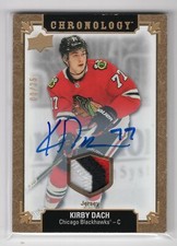 2019-20 UD CHRONOLOGY #170 GOLD ROOKIE PATCH AUTO /25 KIRBY DACH - HAWWKS HOT !!