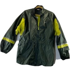 Nike Windbreaker Green Jacket Swoosh Full Zip Size 4/6 Small P