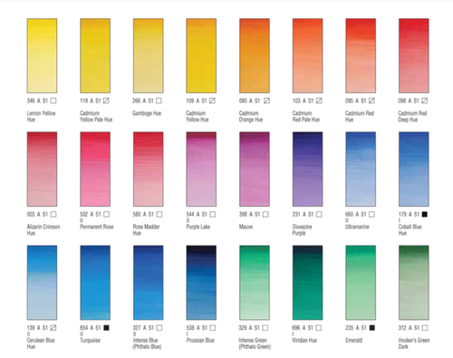Winsor & Newton Cotman Watercolour Half Pan - 40 Colours Available -single paint - Picture 20 of 43