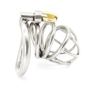 New-High-Quality-Male-Chastity-Device-Bird-Lock-Stainless-Steel-Cage-A224-1