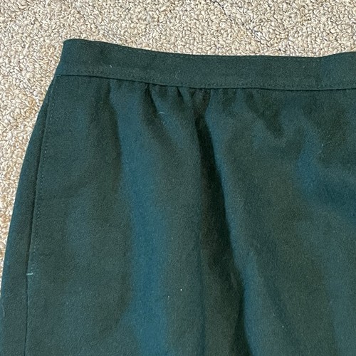 Falda Pendleton Vintage Mujer Talla 12 Verde Pura Lana Virgen Forrada Bolsillos EE. UU. - Imagen 7 de 12