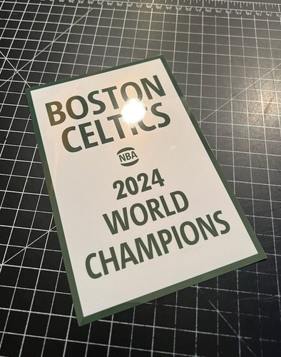 3 SIZES - Boston Celtics Championship & Retired # Decal Banners Man Cave 2024 - Picture 2 of 14