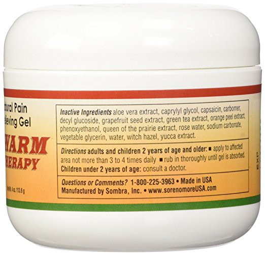 Sore No More Natural Pain Relieving GEL 8 Oz Cool Therapy for sale