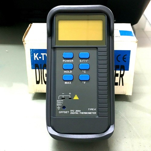 KTYPE Digital Thermometer LCD Meter High Temperature Humidity Adjustment TFC305 - Picture 2 of 12