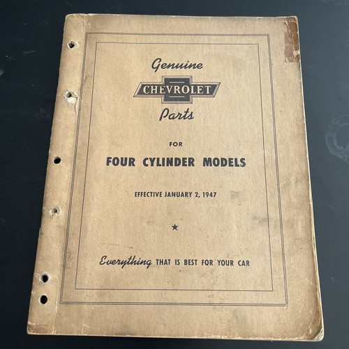 1947 Chevrolet Parts Catalog for Four Cylinder Models - Picture 1 of 6