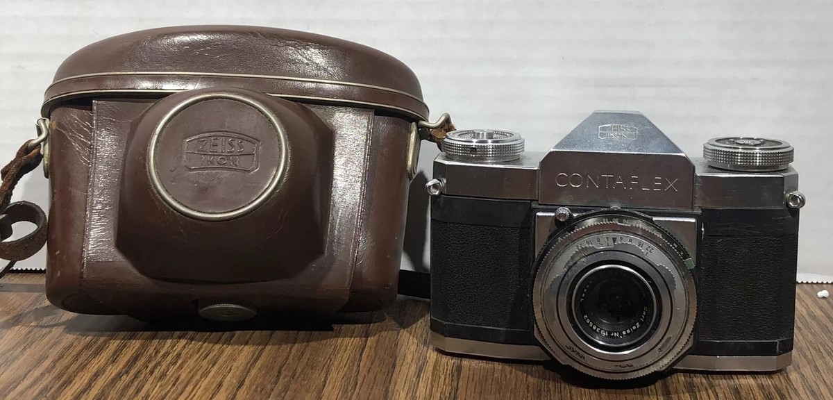 【メール便不可】 camera Contaflex Ikon Zeiss Vintage w/ 1 Tessar Zeiss Carl フィルムカメラ