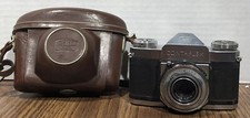 Vintage Zeiss Ikon Contaflex camera w/ Carl Zeiss Tessar 1:2.8 f 45mm lens- case