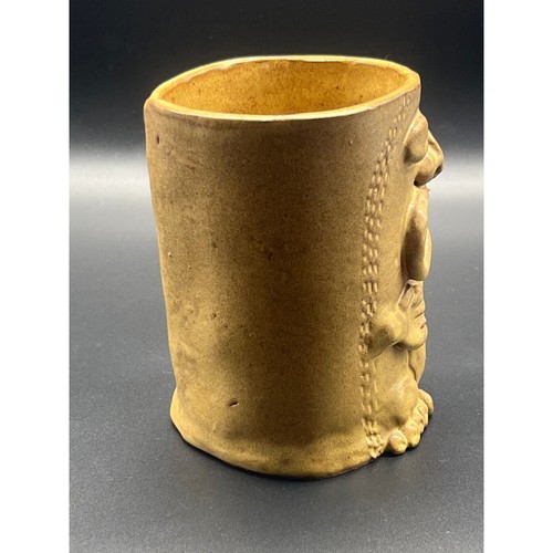 Jarrón de colección de los años 60-70 MCM Tiki Studio arte cerámica firmado arte popular escultura raro - Imagen 8 de 12